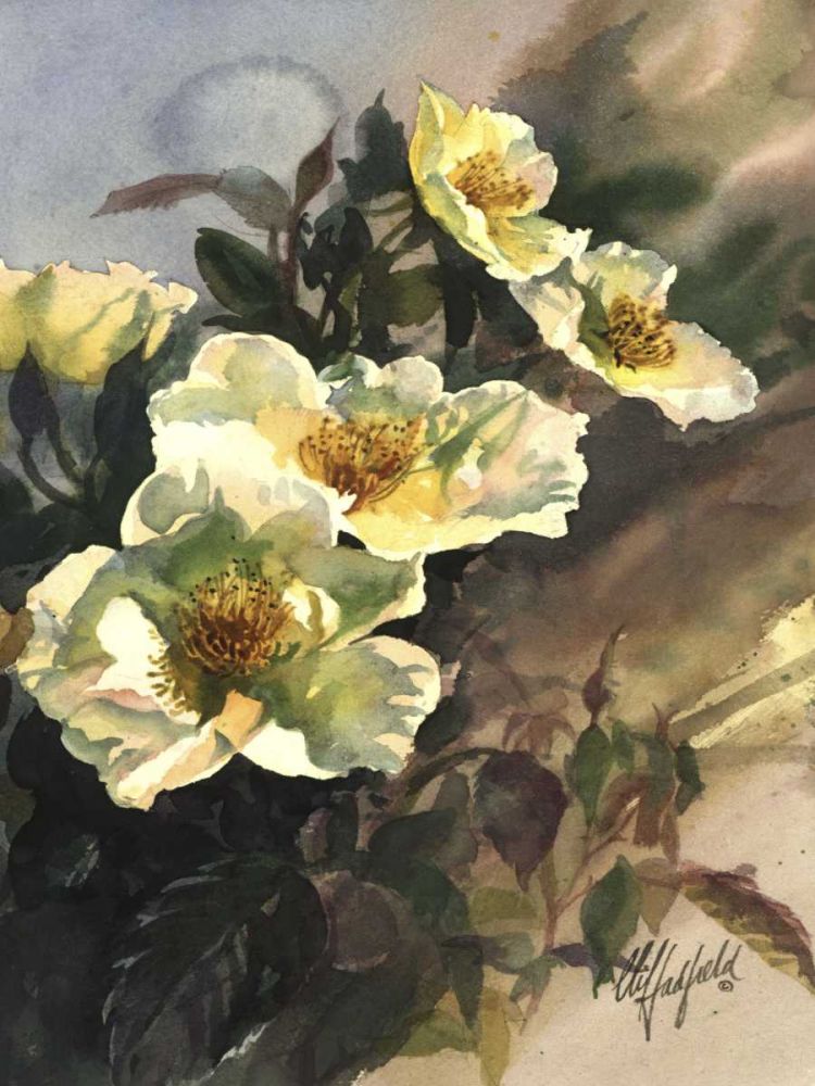 Wall Art Painting id:238766, Name: Hadfield Roses I, Artist: Hadfield, Clif