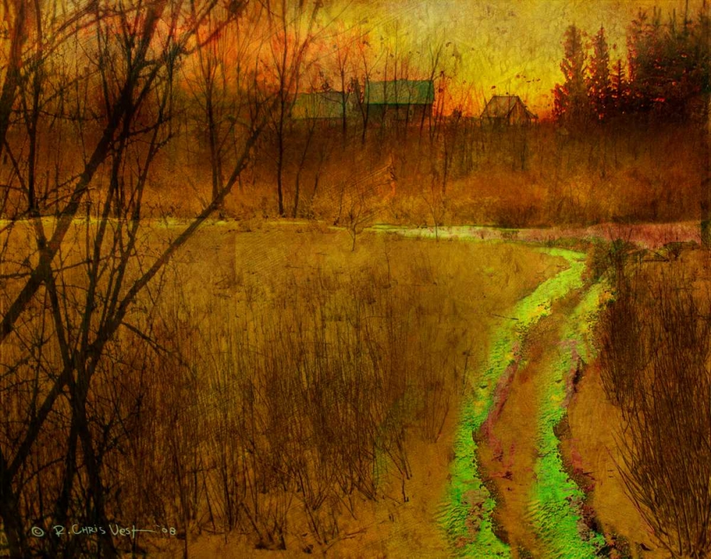 Wall Art Painting id:35232, Name: Woodblock Stream II, Artist: Vest, Chris