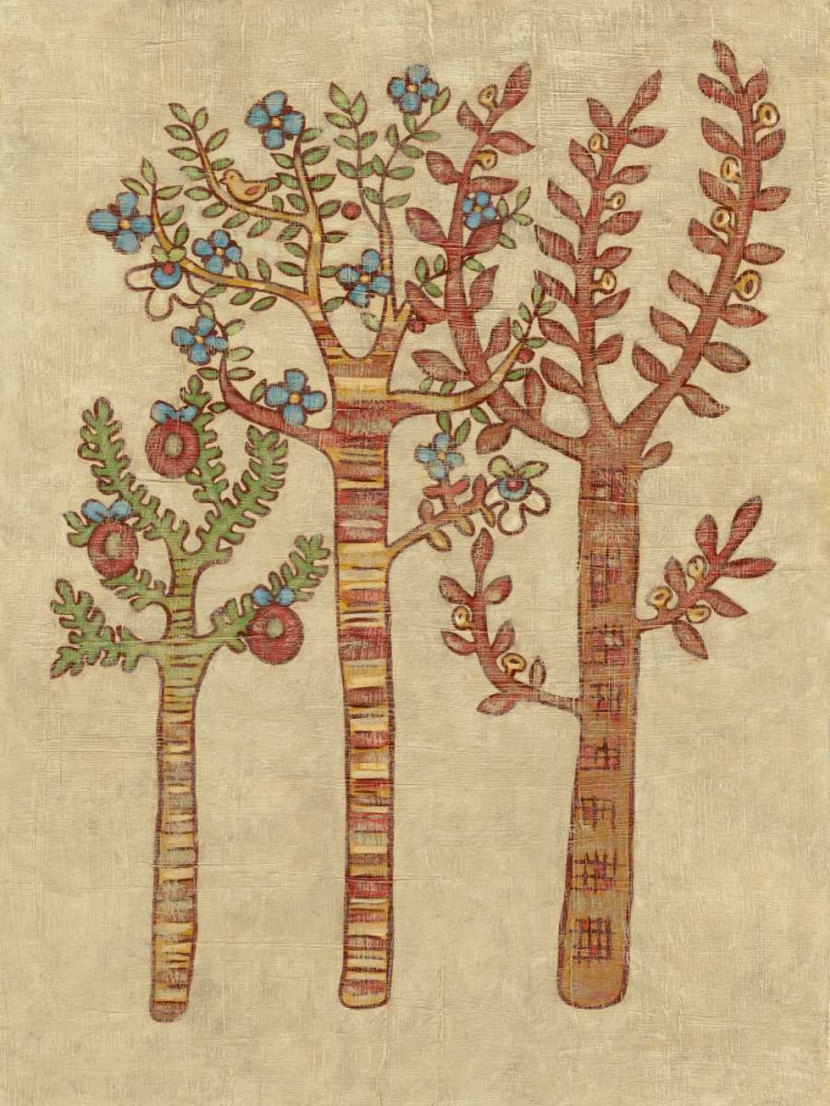 Wall Art Painting id:35459, Name: Linen Trees I, Artist: Zarris, Chariklia