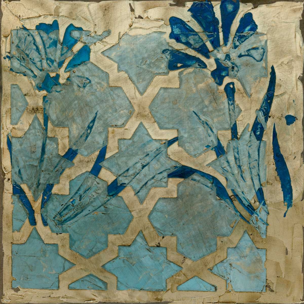 Wall Art Painting id:172403, Name: Stained Glass Indigo II, Artist: Meagher, Megan