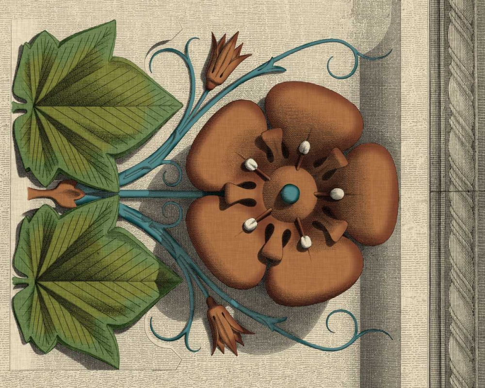 Wall Art Painting id:35637, Name: Floral Detail I, Artist: Vision Studio