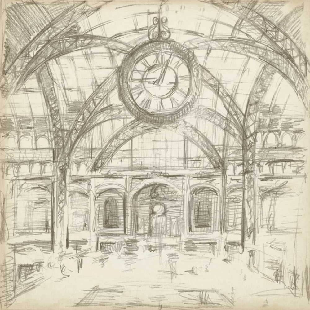 Wall Art Painting id:35732, Name: Interior Architectural Study I, Artist: Harper, Ethan