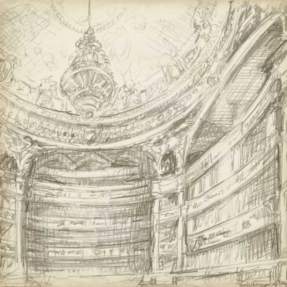 Wall Art Painting id:35733, Name: Interior Architectural Study II, Artist: Harper, Ethan
