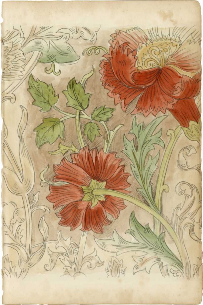 Wall Art Painting id:38579, Name: Floral Pattern Study II, Artist: Harper, Ethan
