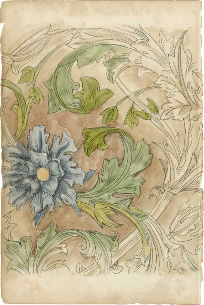 Wall Art Painting id:38581, Name: Floral Pattern Study IV, Artist: Harper, Ethan