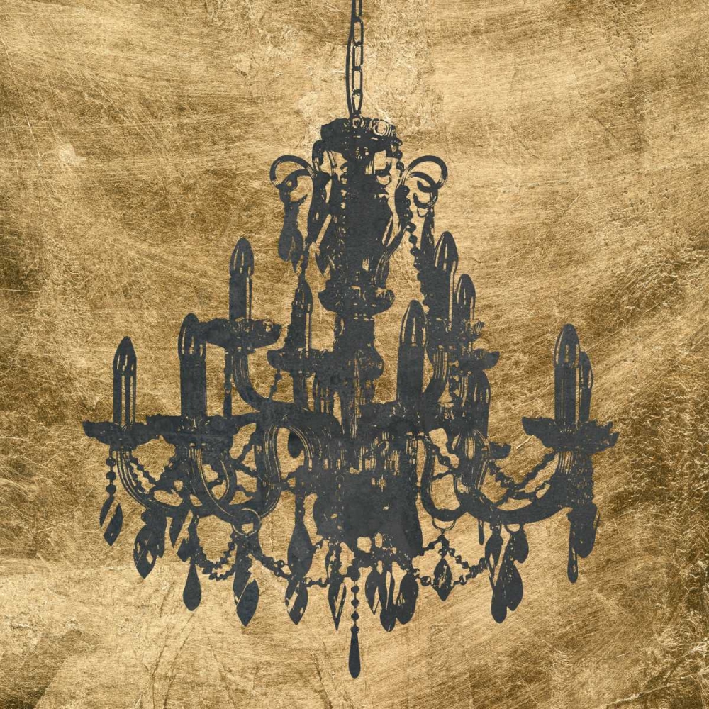 Wall Art Painting id:61182, Name: Gilt Chandelier VII, Artist: Goldberger, Jennifer