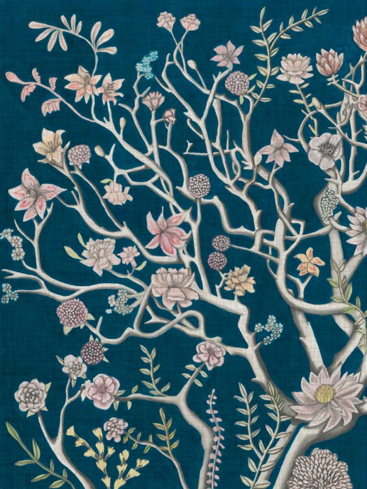 Wall Art Painting id:61382, Name: Indigo Night Chinoiserie I, Artist: McCavitt, Naomi