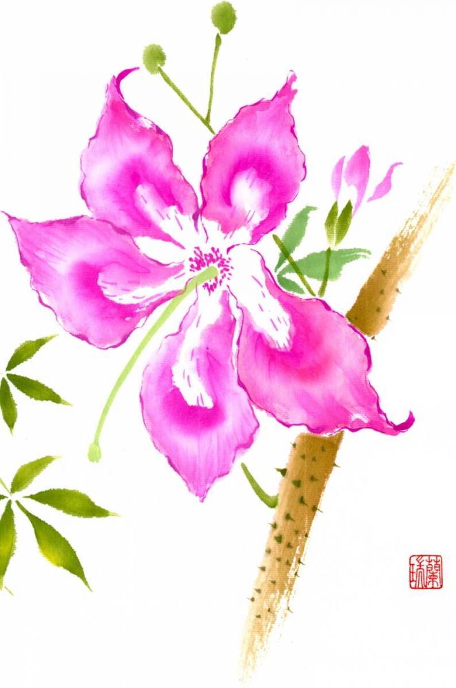 Wall Art Painting id:39113, Name: Hibiscus Flower II, Artist: Rae, Nan