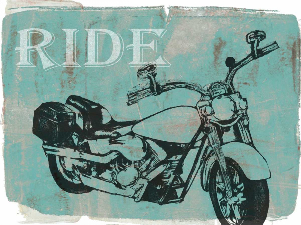 Wall Art Painting id:39129, Name: Motorcycle Ride I, Artist: Goldberger, Jennifer