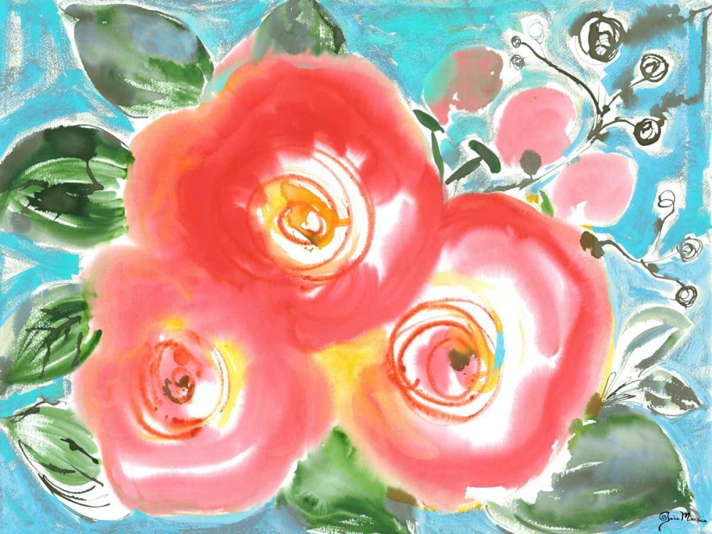Wall Art Painting id:61688, Name: Bed of Roses II, Artist: Minasian, Julia