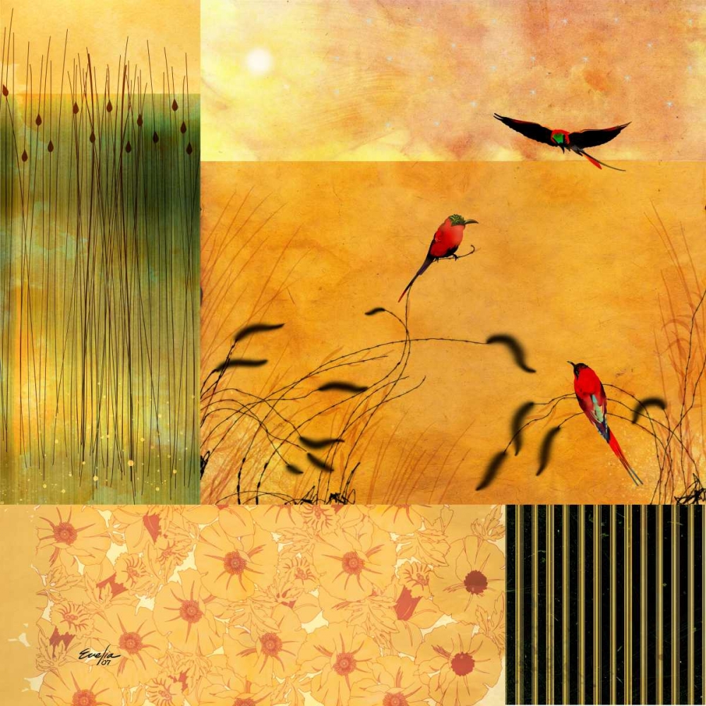 Wall Art Painting id:61793, Name: Bee Eaters, Artist: Evelia Designs