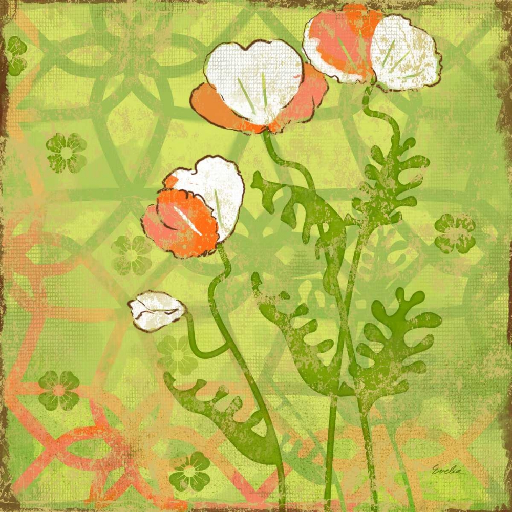 Wall Art Painting id:61803, Name: English Tea Garden IV, Artist: Evelia Designs