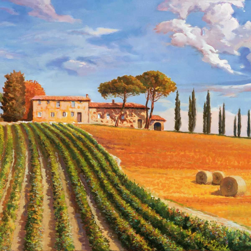 Wall Art Painting id:42619, Name: Colline toscane, Artist: Galasso, Adriano