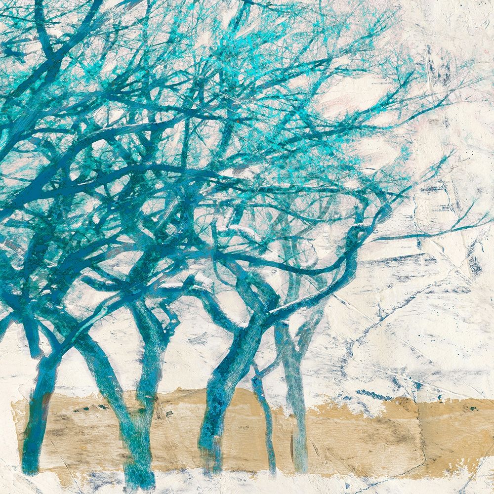 Wall Art Painting id:280856, Name: Turquoise Trees I, Artist: Aprile, Alessio