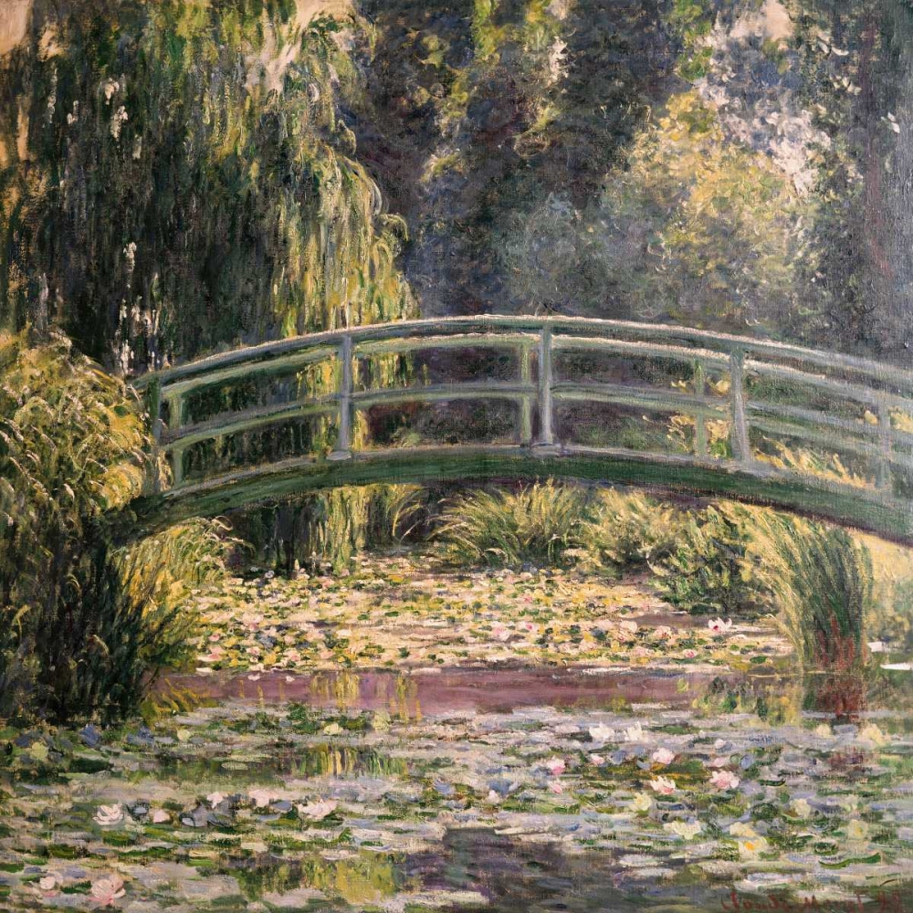 Wall Art Painting id:42657, Name: The Japanese Footbridge Giverny, Artist: Monet, Claude