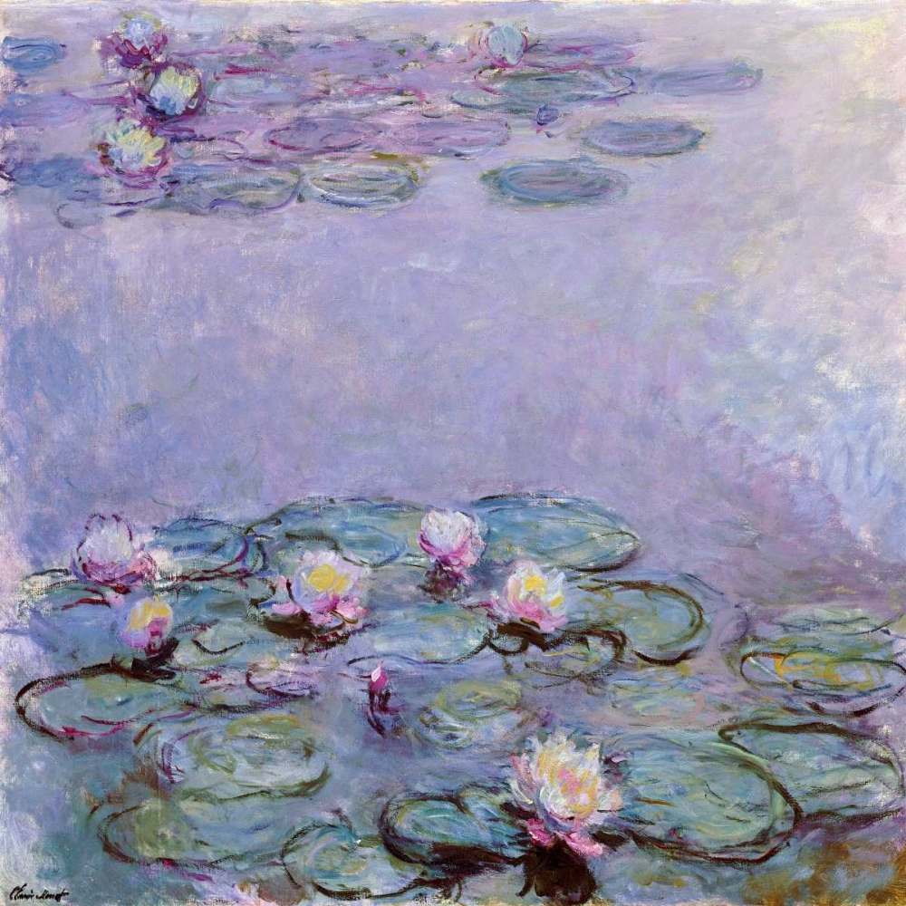 Wall Art Painting id:42656, Name: Water Lilies, Artist: Monet, Claude