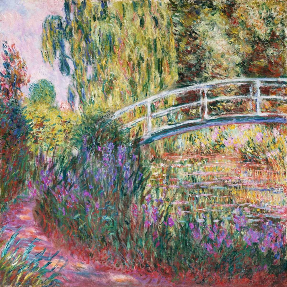 Wall Art Painting id:42663, Name: The Japanese Bridge Pond with Water Lillies, Artist: Monet, Claude