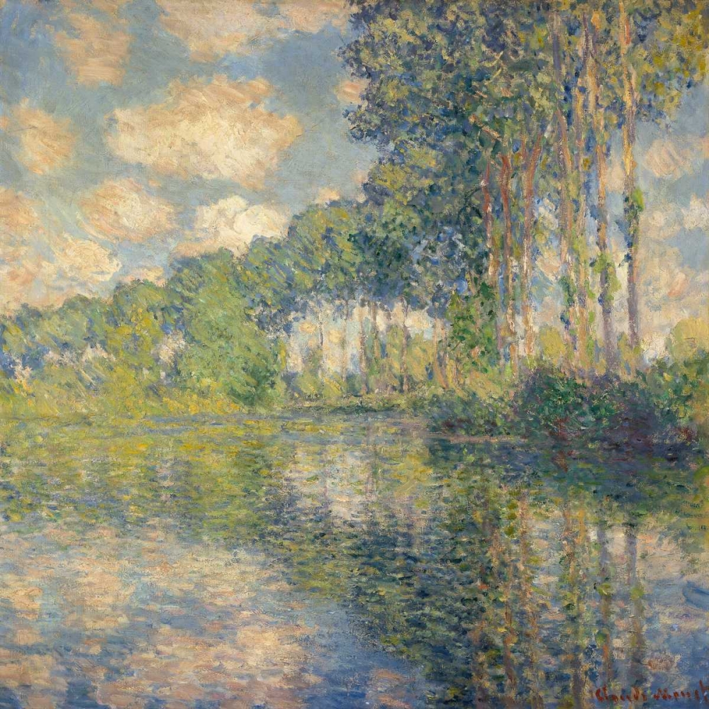Wall Art Painting id:42665, Name: Poplars on the Epte, Artist: Monet, Claude