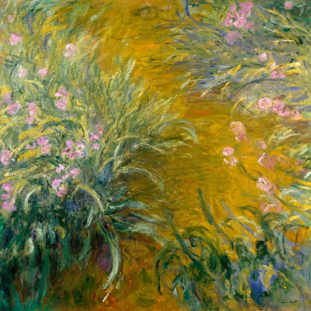Wall Art Painting id:42697, Name: The Path through the Irises, Artist: Monet, Claude