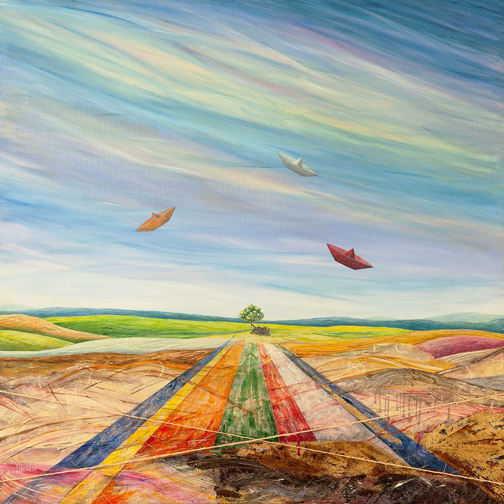 Wall Art Painting id:769370, Name: Centro del Mundo, Artist: Larotonda, Donato