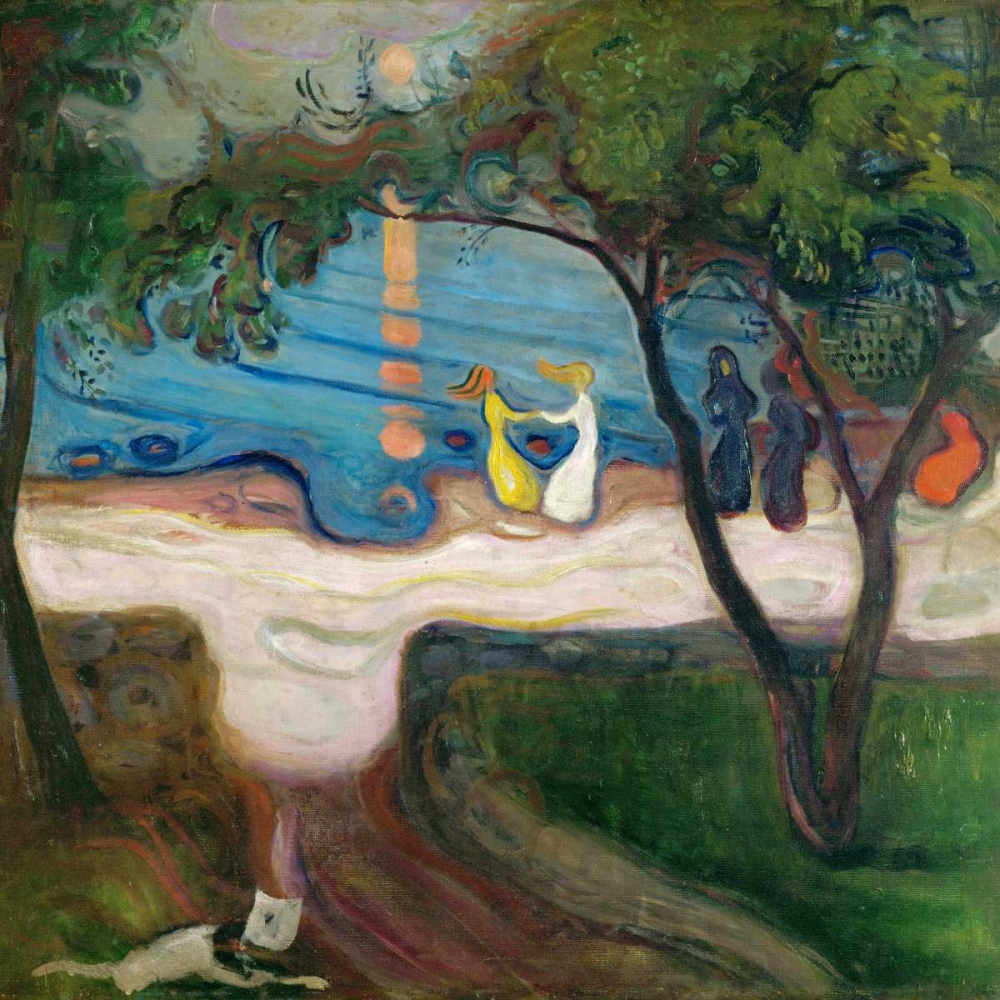 Wall Art Painting id:78258, Name: Dance on the Beach, Artist: Munch, Edvard