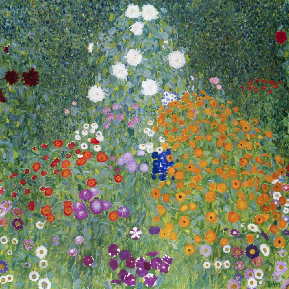 Wall Art Painting id:42675, Name: Farmers Garden, Artist: Klimt, Gustav