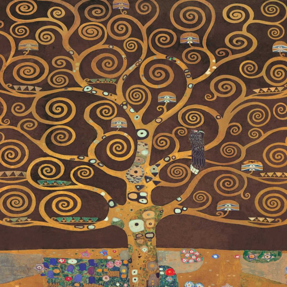 Wall Art Painting id:42671, Name: Tree of Life-Brown II, Artist: Klimt, Gustav