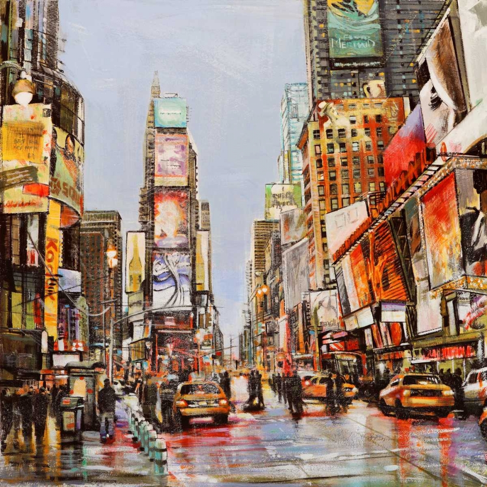 Wall Art Painting id:42614, Name: Times Square Jam, Artist: Mannarini, John B.