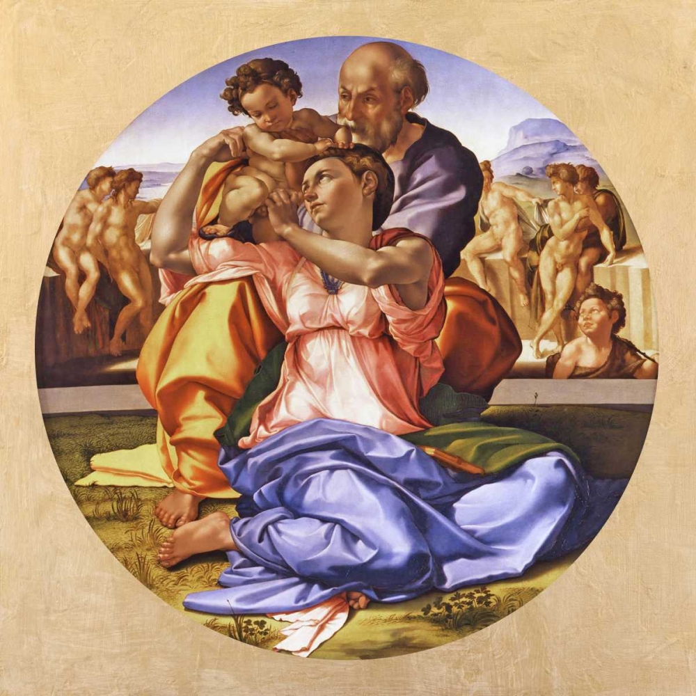Wall Art Painting id:162768, Name: Tondo Doni, Artist: Buonarroti, Michelangelo