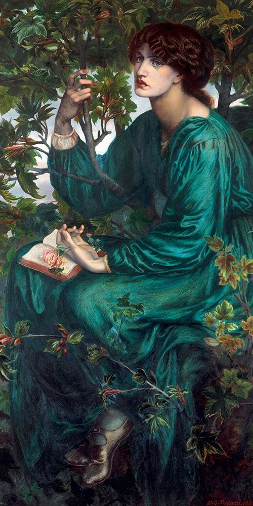 Wall Art Painting id:769432, Name: The Day Dream, 1880, Artist: Rossetti, Dante Gabriel