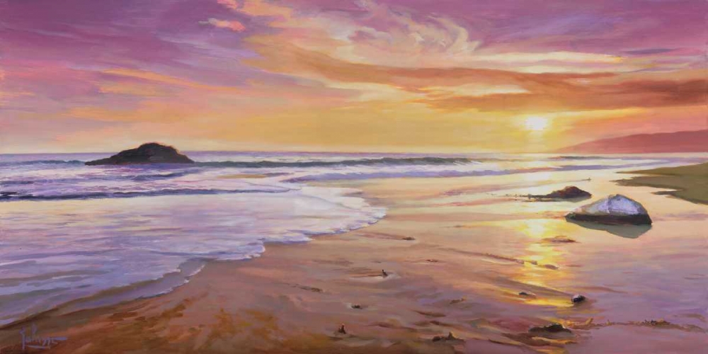 Wall Art Painting id:42945, Name: Tramonto sul mare, Artist: Galasso, Adriano