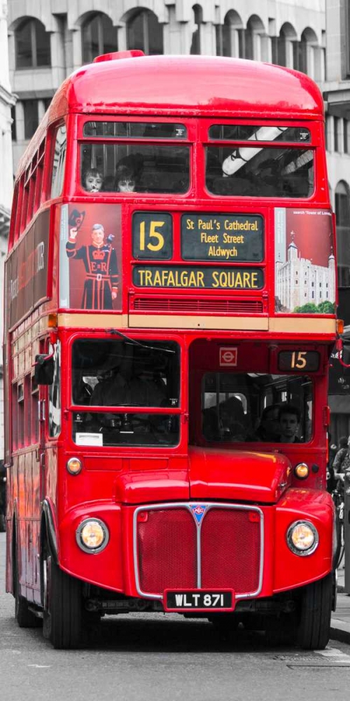 Wall Art Painting id:117861, Name: Double-Decker bus, London, Artist: Pangea Images