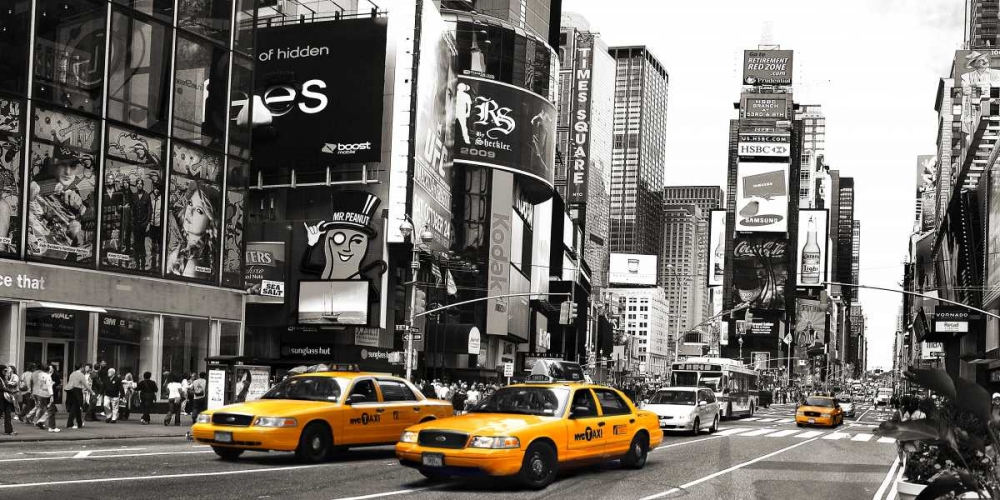 Wall Art Painting id:117871, Name: Taxi in Times Square, NYC, Artist: Anonymous