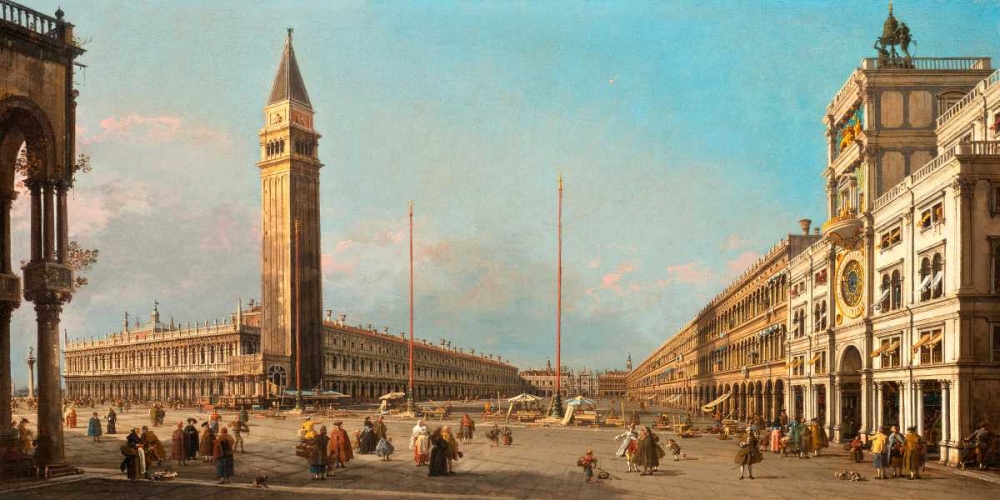 Wall Art Painting id:148996, Name: Piazza San Marco Looking South and West, Artist: Canaletto