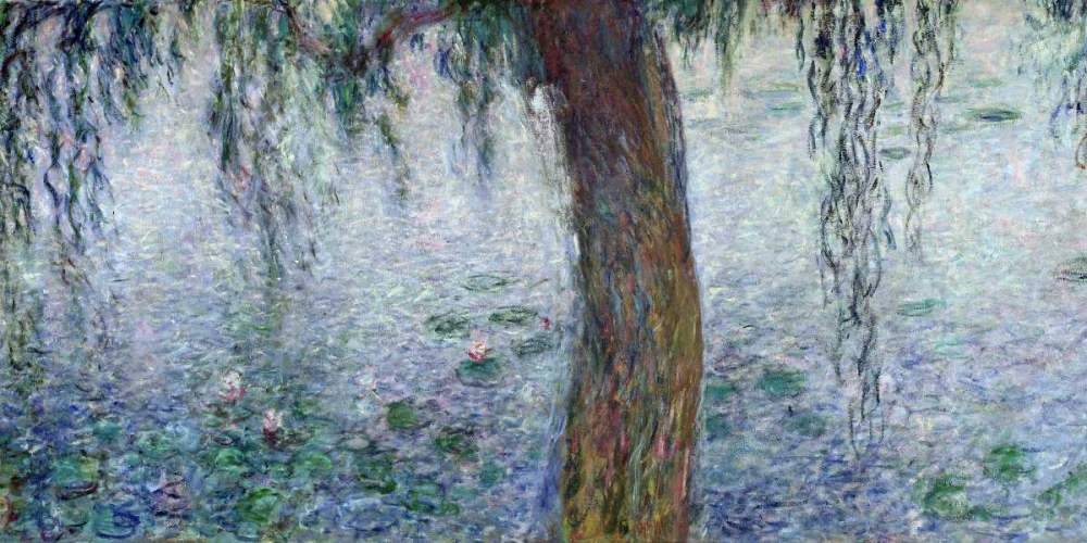 Wall Art Painting id:162877, Name: Morning with Weeping Willows I (detail), Artist: Monet, Claude