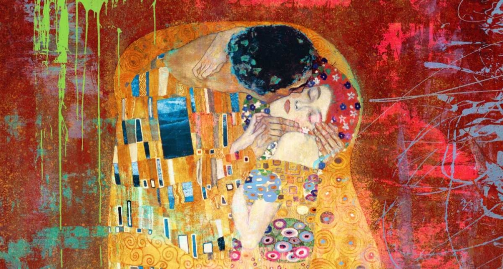 Wall Art Painting id:117898, Name: Klimts Kiss 2.0 (detail), Artist: Chestier, Eric