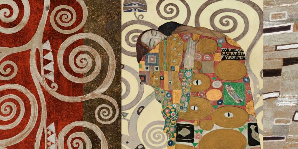 Wall Art Painting id:43144, Name: The Embrace-Pewter, Artist: Klimt, Gustav