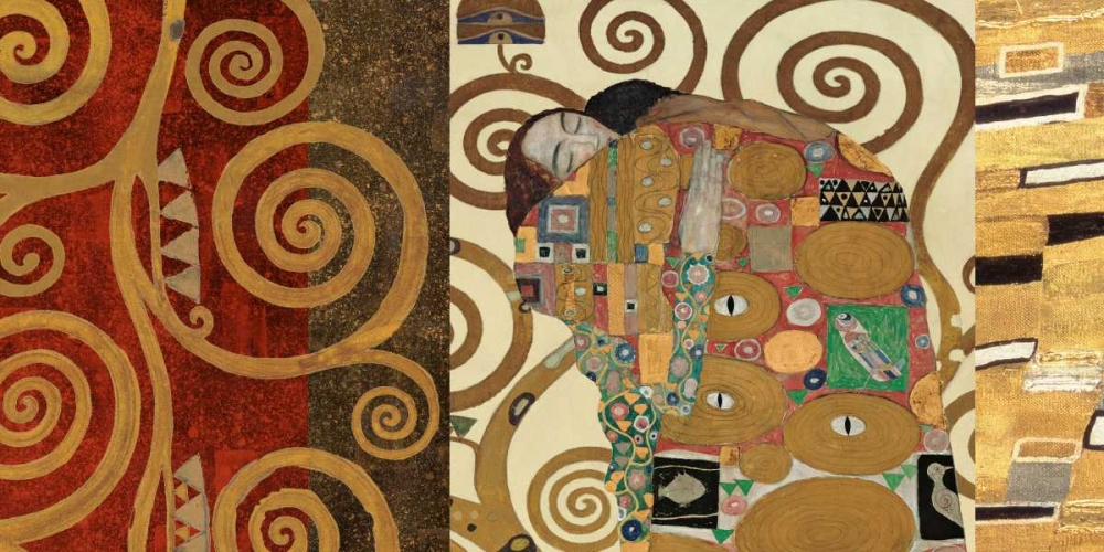 Wall Art Painting id:43145, Name: The Embrace-Gold, Artist: Klimt, Gustav