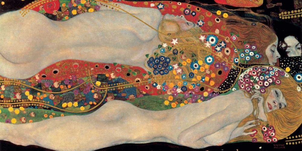Wall Art Painting id:43152, Name: Sea Serpents, Artist: Klimt, Gustav