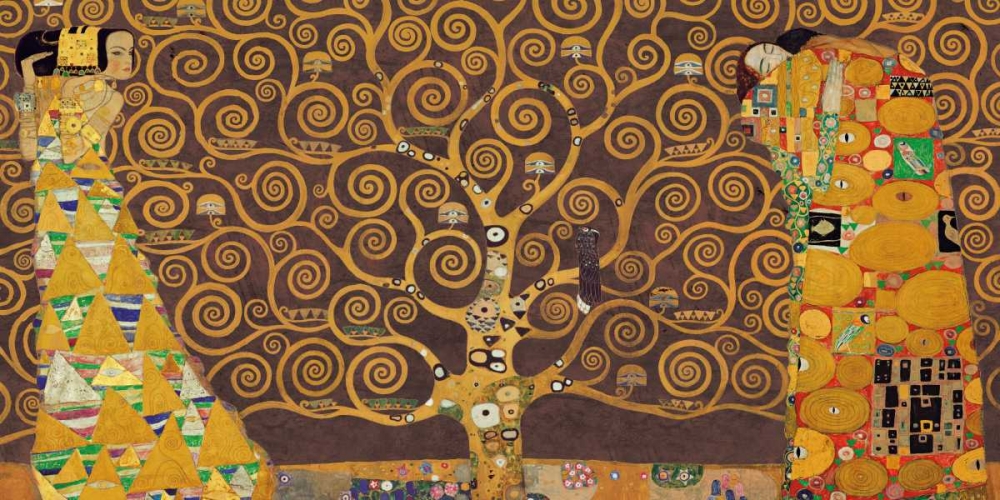 Wall Art Painting id:43137, Name: Tree of Life-Brown, Artist: Klimt, Gustav