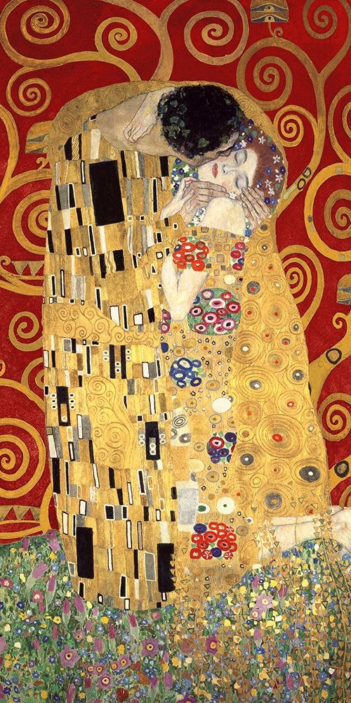 Wall Art Painting id:218452, Name: The Kiss (Red variation), Artist: Klimt, Gustav