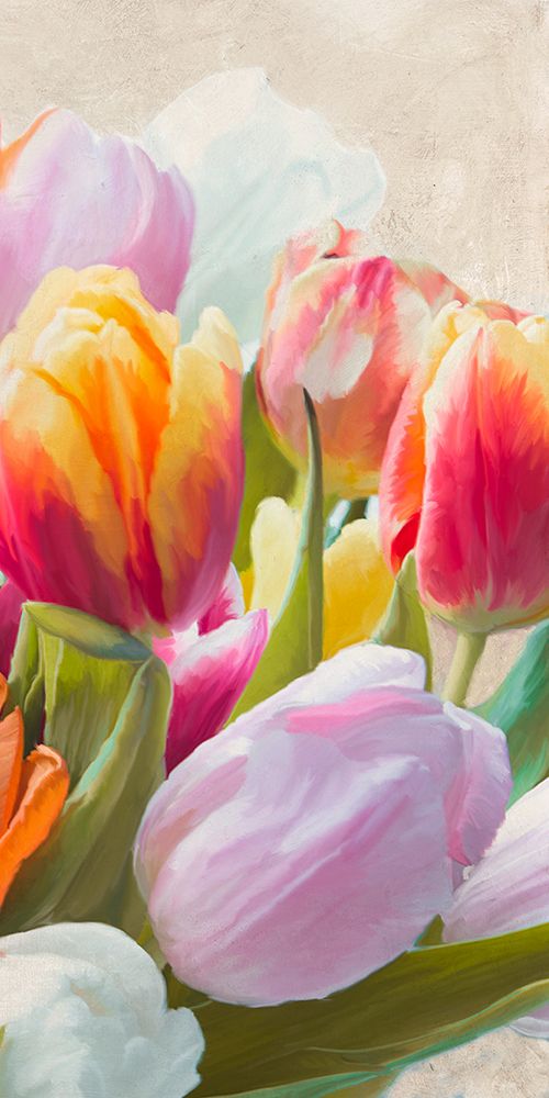 Wall Art Painting id:446382, Name: Spring Tulips III, Artist: Villa, Luca