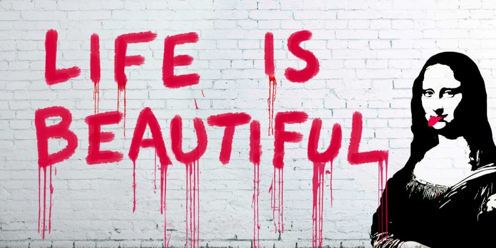 Wall Art Painting id:64933, Name: Life is beautiful, Artist: Masterfunk Collective