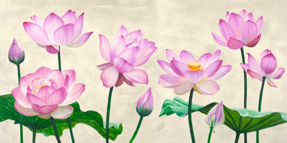 Wall Art Painting id:64991, Name: Lotus flowers, Artist: Mills, Shin 
