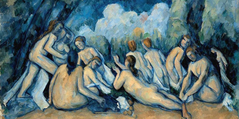 Wall Art Painting id:43121, Name: The Bathers, Artist: Cezanne, Paul