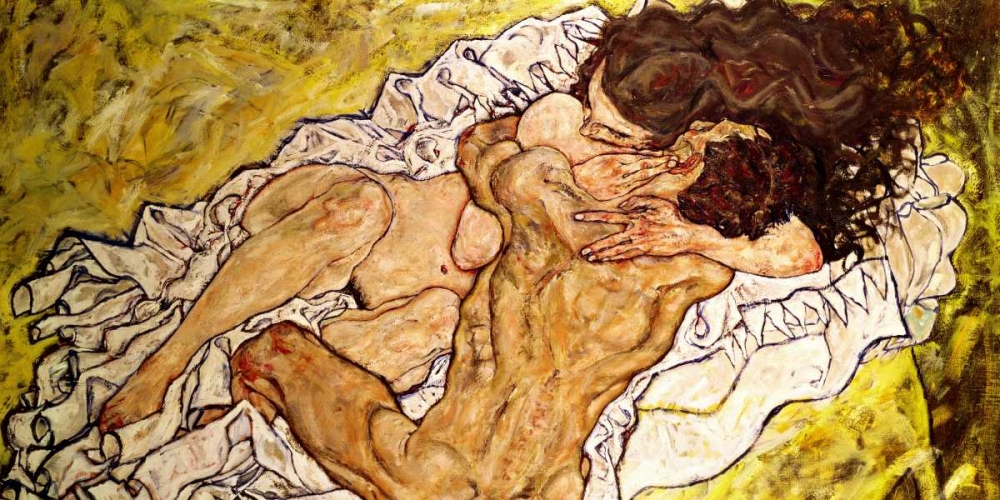 Wall Art Painting id:43135, Name: The Embrace, Artist: Schiele, Egon