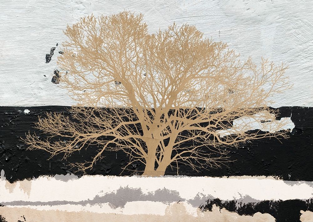 Wall Art Painting id:218366, Name: Golden Tree, Artist: Aprile, Alessio