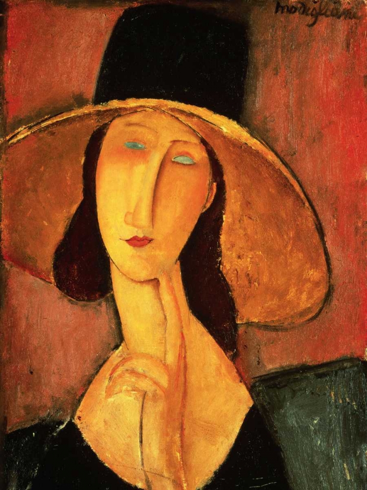 Wall Art Painting id:43981, Name: Portrait of Jeanne Hebuterne, Artist: Modigliani, Amedeo