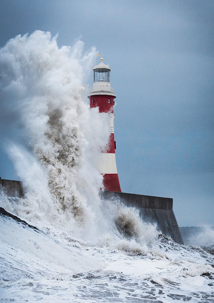 Wall Art Painting id:634053, Name: Lighthouse, North Sea, Artist: Pangea Images