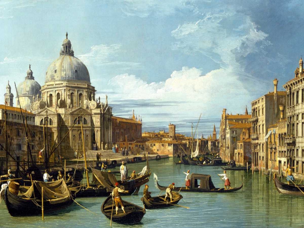 Wall Art Painting id:44029, Name: The Entrance to the Grand Canal Venice, Artist: Canaletto